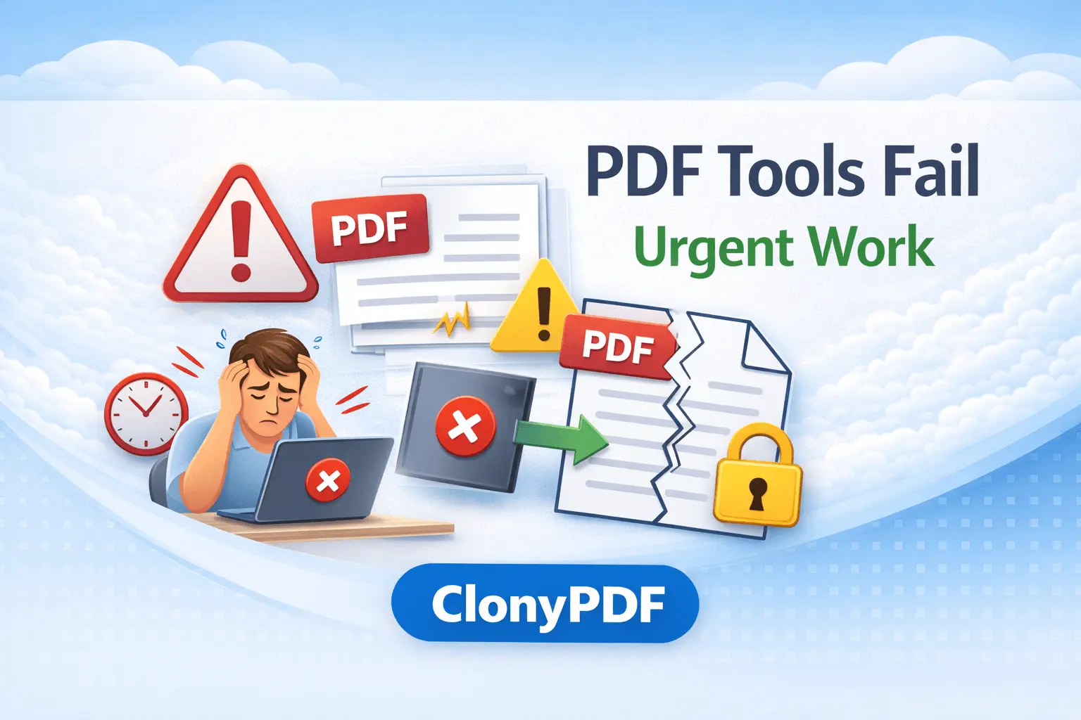 Why Free PDF Tools Break When Deadlines Are Tight